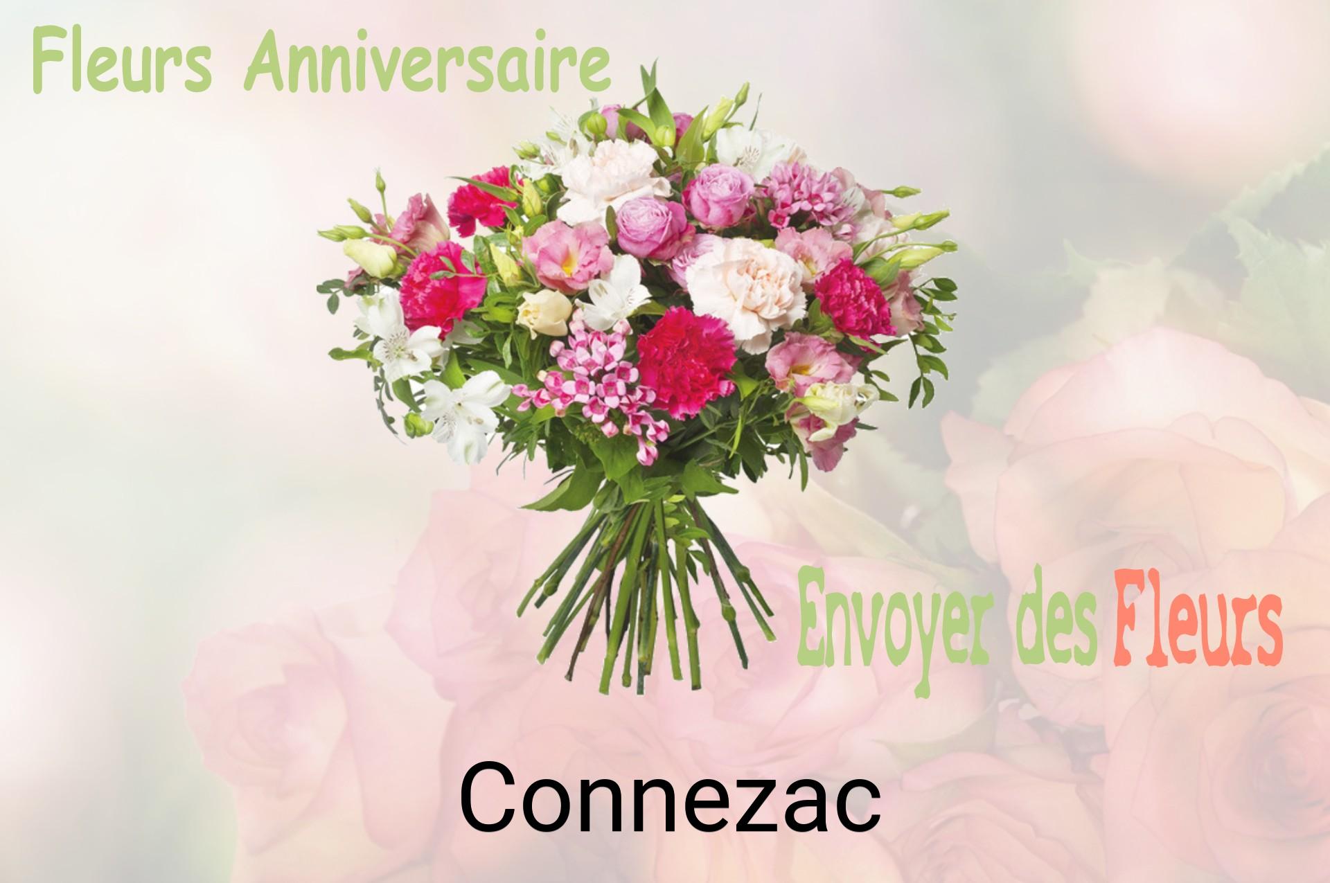 Bouquet de fleurs d’anniversaire livré à Connezac